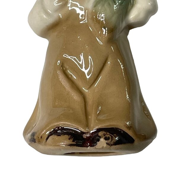 Vintage Figurine Country Boy Holding Harvest  Figurine Hand Painted Porcelain u - Picture 3 of 7